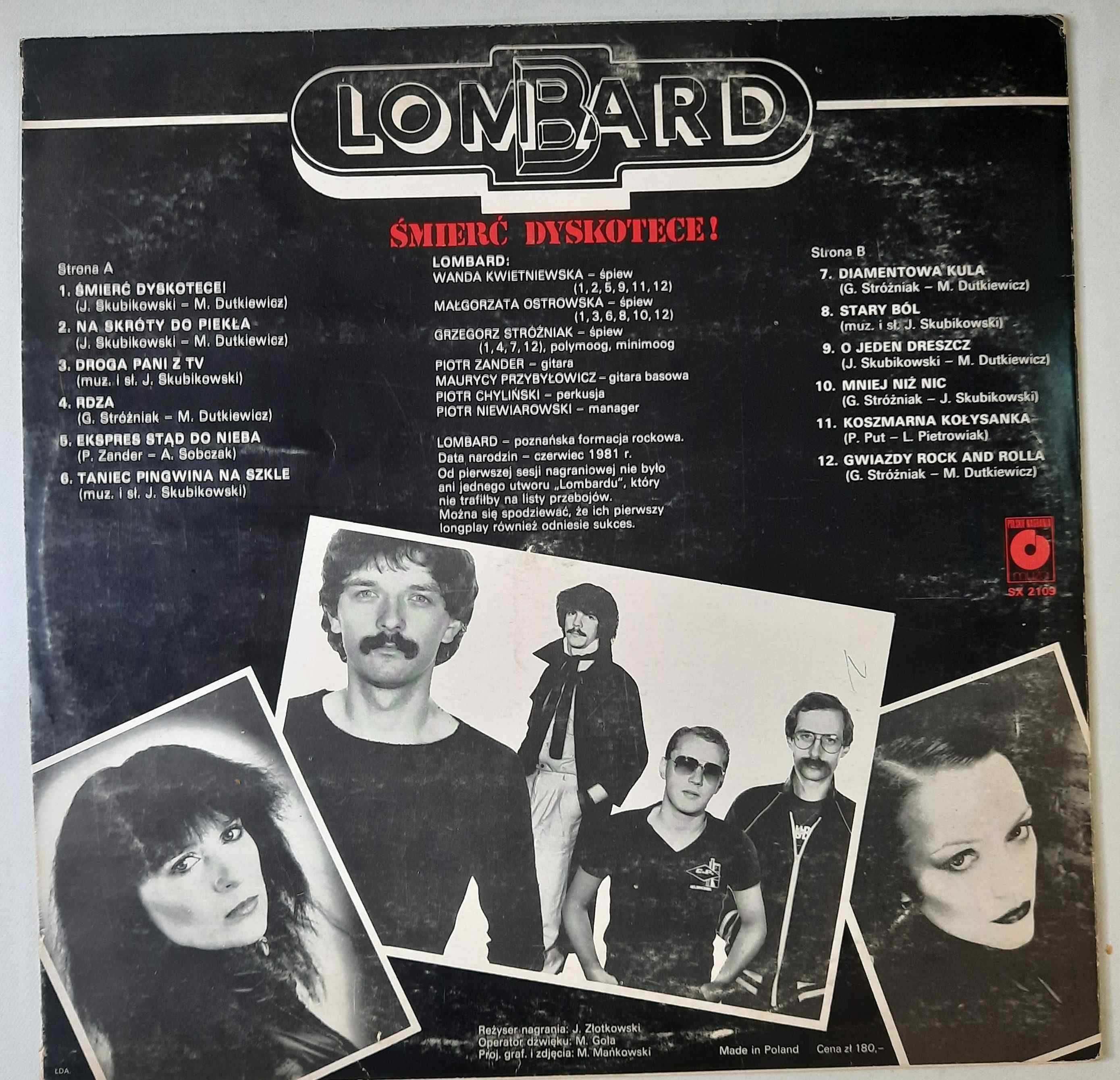 Lombard Śmierć Dyskotece Winyl LP