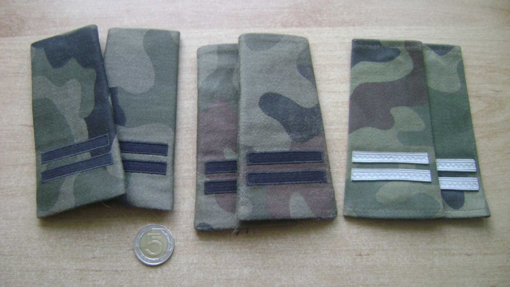 Starocie z PRL - Militaria = Zestaw 6 pagonów wojskowych do wyboru