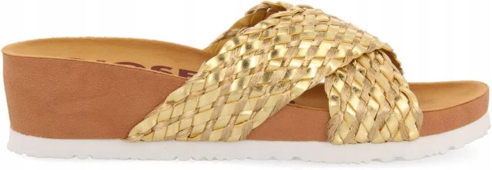 Gioseppo 39 Buty Damskie Turiacu Klapki Złote T826