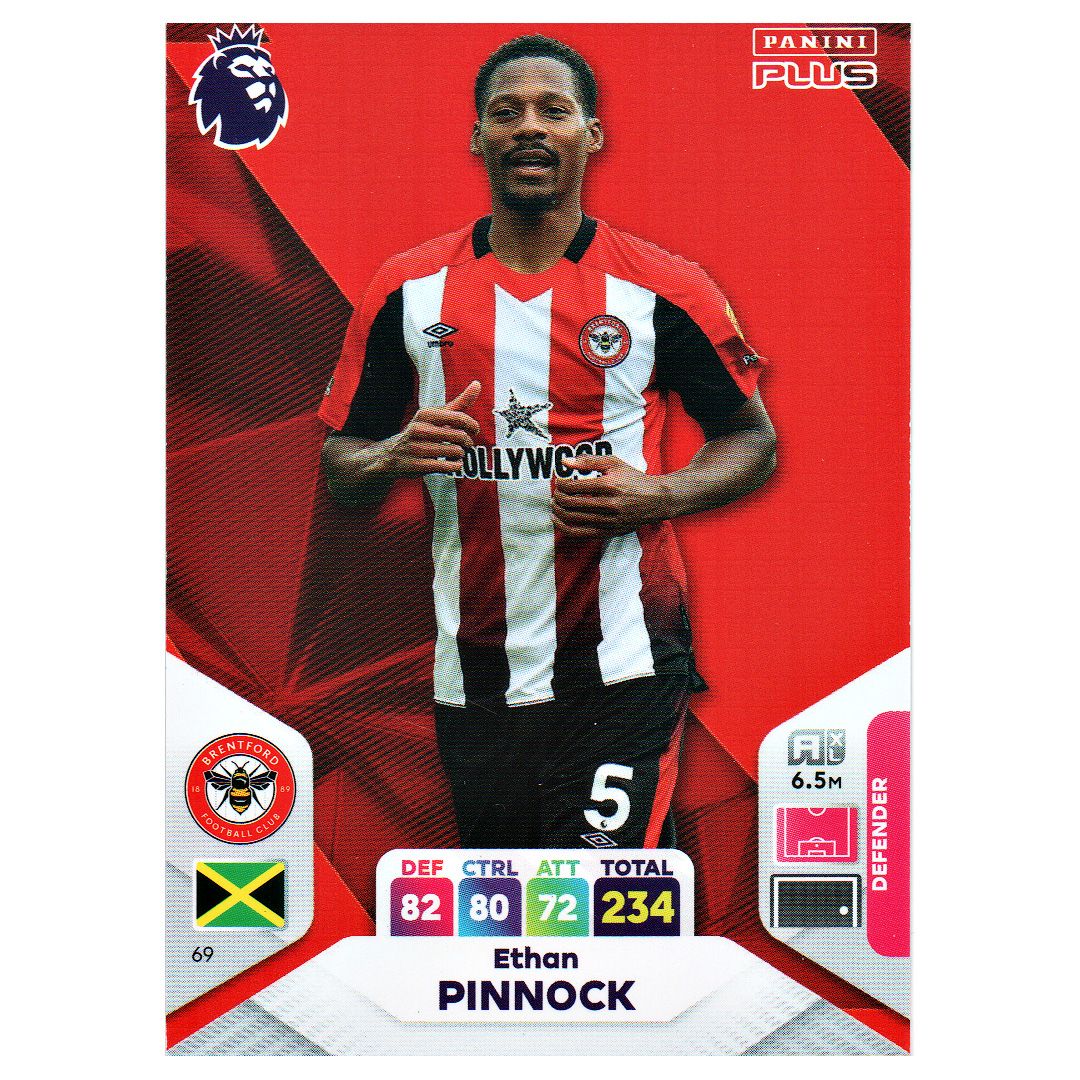 Karta Panini 69 Premier League 2024 Plus Ethan Pinnock