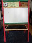 Tablica 107,5x66,5cm dwustronna kredowo-magnetyczna i płyta edukacyjna