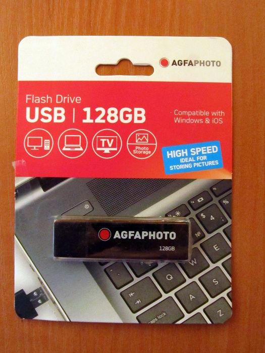 Флешка AgfaPhoto 128 Gb. Flash накопитель drive диск 128 Гб Флэшка