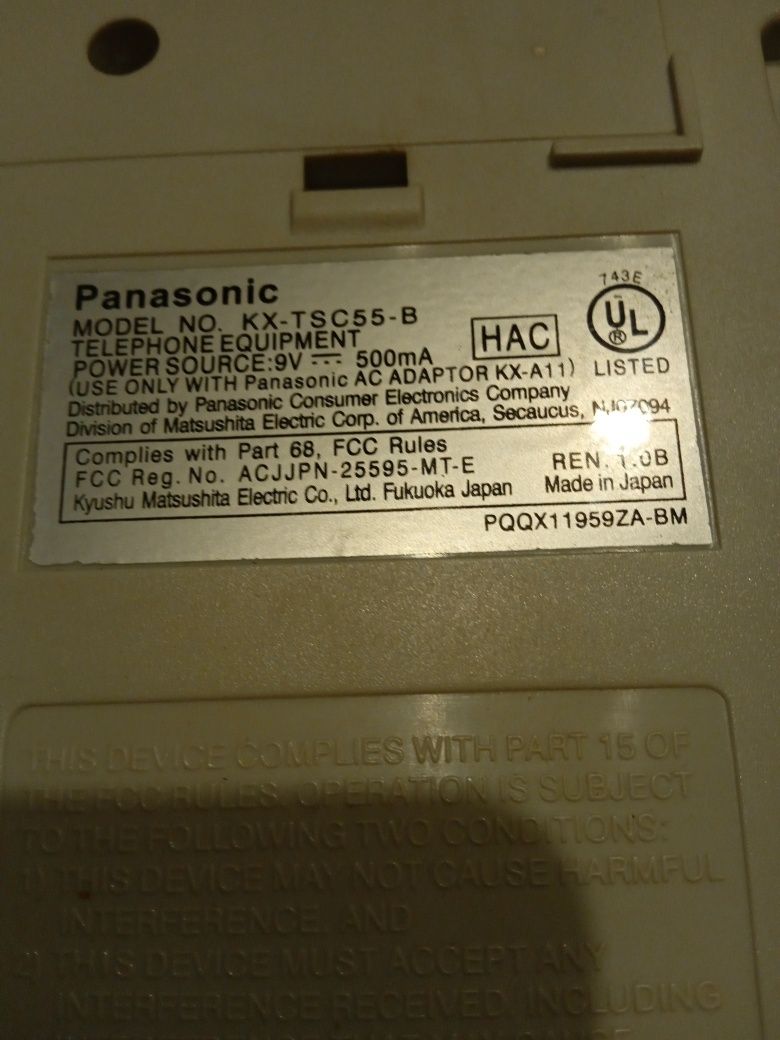 Проводной телефон Panasonic KX-TSC55 с АОН