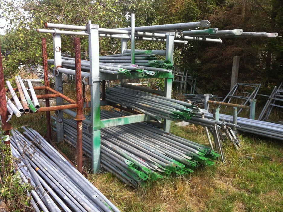 Używane rusztowanie elewacyjne 80 m2 Podest alu-sklejka 3,07 m