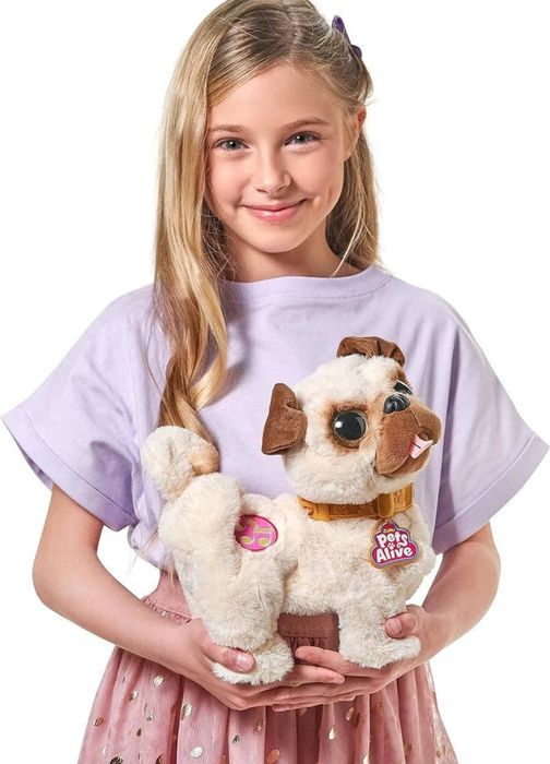 Інтерактивне плюшеве цуценя Zuru Pets Alive Mops Poppy танцюючий