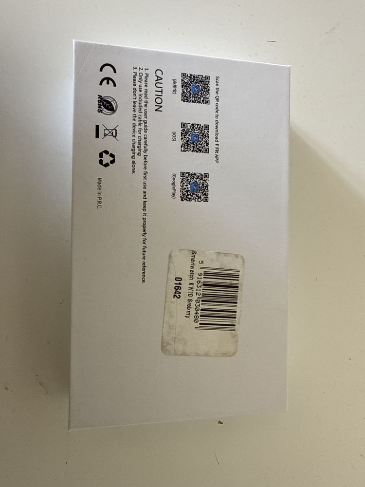 Smartwatch srebrny KW10