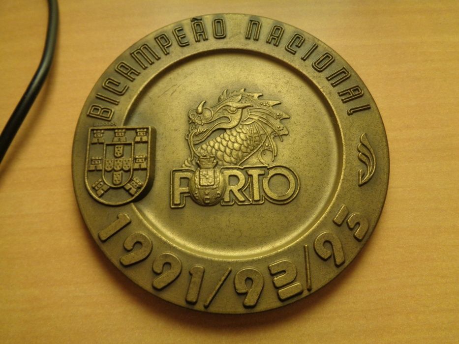 Medalha Futebol Clube do Porto Bicampeão 91.92.93