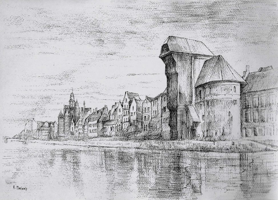 Duży zestaw cykl grafik - Gdańsk