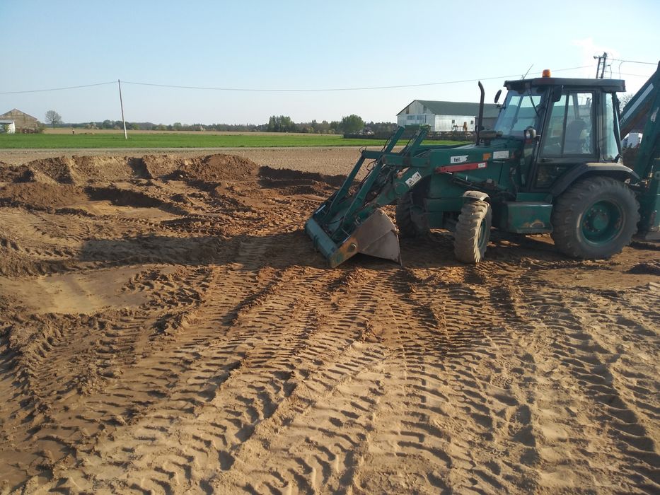 Usługi koparko-ładowarka ładowarka minikoparka transport prace ziemne