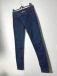 spodnie rurki UNIQLO granatowe skinny jeans rozciągliwe slim fit W 28