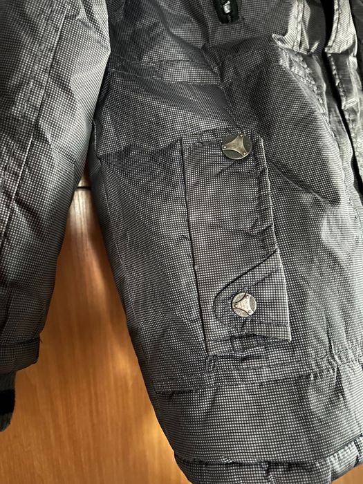 Kurtka bardzo ciepła zimowa wiatro i wodoodporna 122 cm.