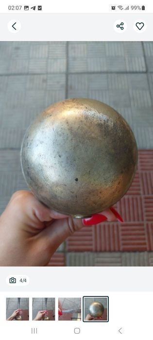 Ополоник мельхиоровый ЗИШ,покрыт серебром