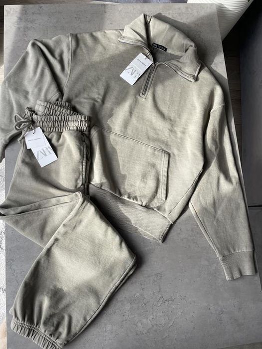 Жіночий костюм (світшот, кофта, штани, джогери) zara, розмір S