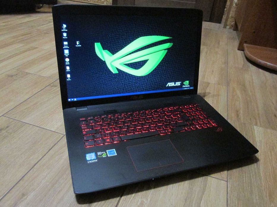 ІГРОВИЙ Ноутбук ТОП Asus Rog/ +i7 8 ядр-3.6Ghz+Geforce GTX 4Gb+16Gb