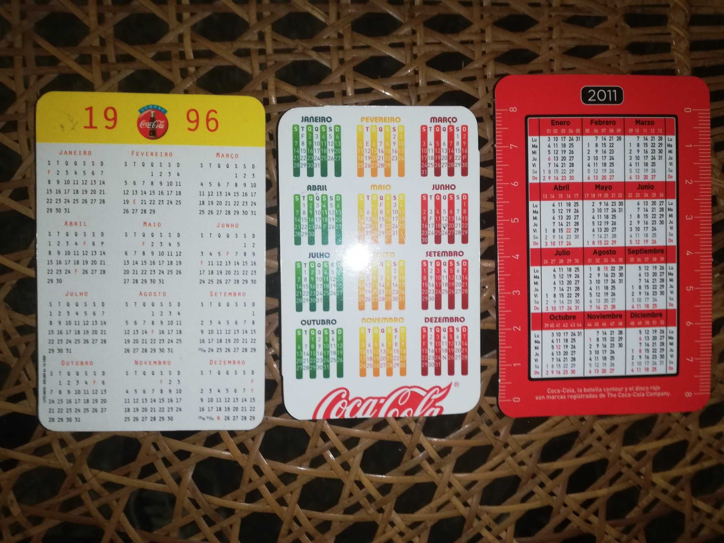 Coca-Cola calendários antigos e raros