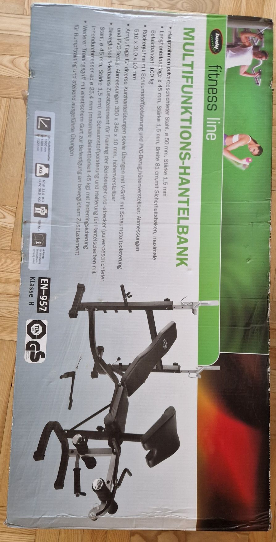 Wielofunkcyjna ławka, ławeczka do ćwiczeń Body Coach , Fitness Line