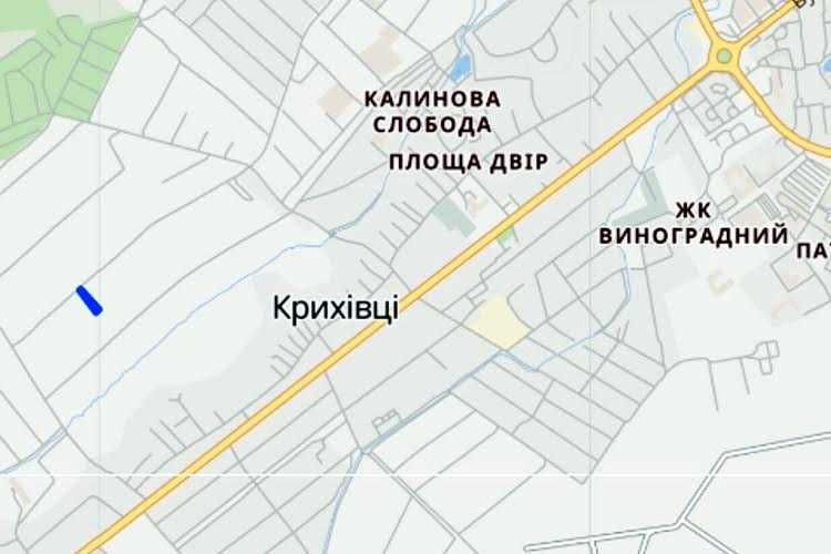 Продам земельну ділянку в межах Івано-Франківська в Крихівцях