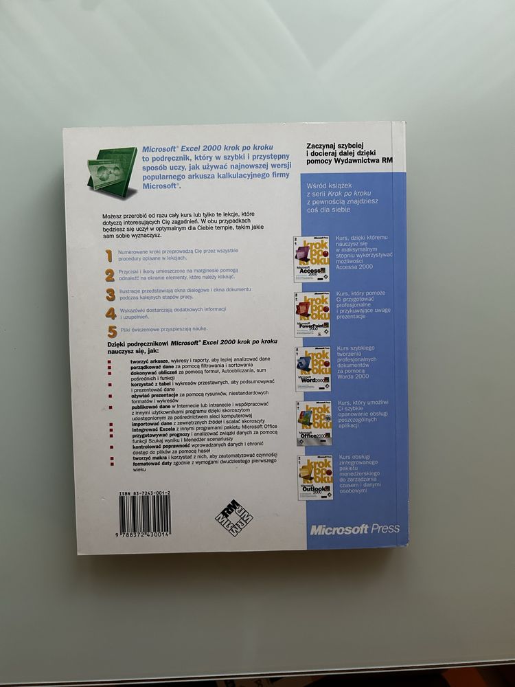 Książka do nauki Excel 2000 z CD