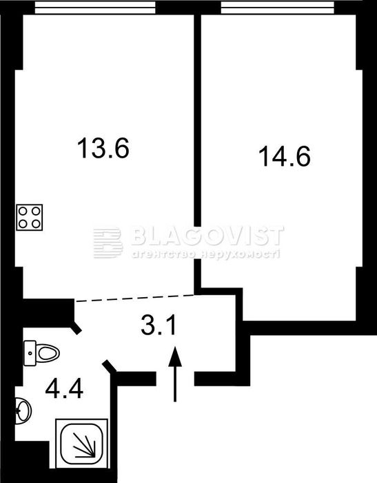 Продаж 1 кімнатної квартири Академіка Заболотного Голосіївський район