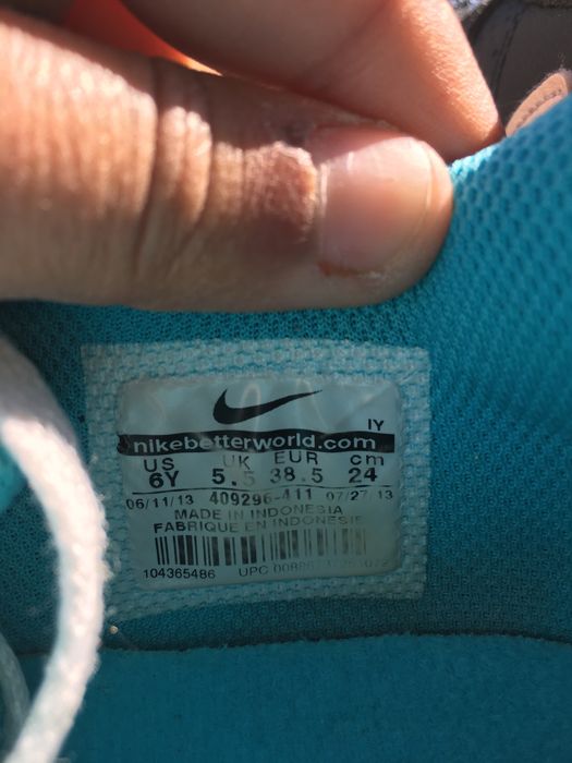 Sapatilhas/ténis NIKE menina/mulher 38,5 azuis com simbolo branco