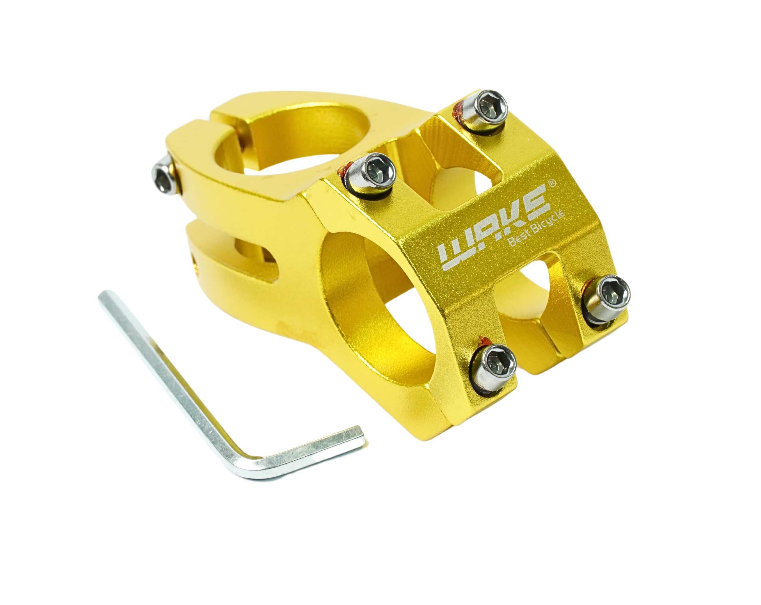 Mostek WAKE wspornik a-head 1 1/8" WAKE 45mm DH FR Dirt Enduro GOLD