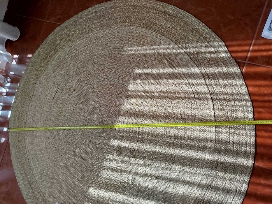 Tapete de juta 120cm de diâmetro