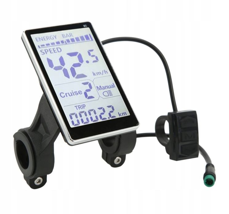 Uniwersalny Miernik LCD M5 Roweru Elektr. 5 Pinów 24V 36V 48V 60V