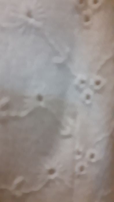 Casaco branco  de  ganga branca  bordada n46 espanhol 42 português