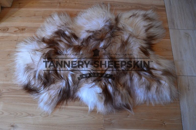 Skóra Owcza Naturalna Island Muflon Brąz XXXL GIGANT