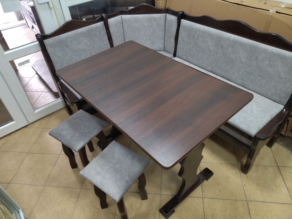 Кухонні кутки , кутки дерев'яні, стіл , табуретки,угол