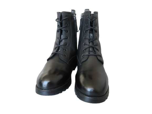 Черные кожаные ботинки  премиум-класса от Next . Размер 38(24,5см)