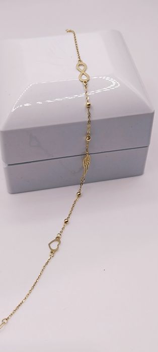 Złota bransoletka - SPOKO Lombard Pabianice skup złota