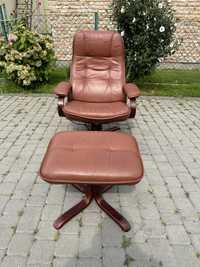 Крісло реклайнер з пуфом (008) крісло Релакс