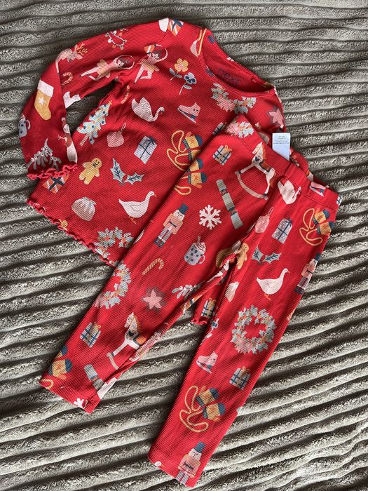 Новорічна піжама, новорічний костюм,червоний набір