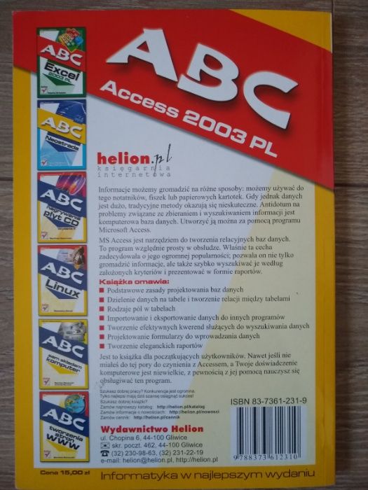 ABC Access 2003 PL - Maciej Groszek - Helion