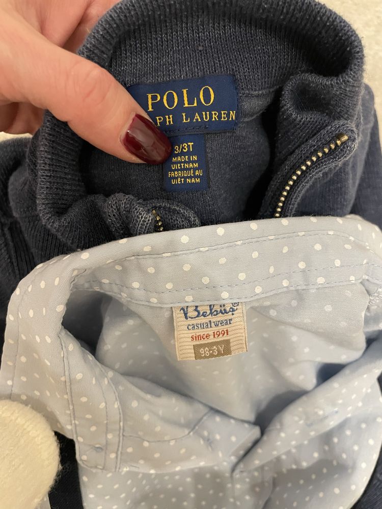 Zestaw Sweter Polo Ralph Lauren Koszula Marynarka dla chlopca rozm. 98