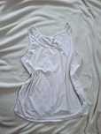 Top ciążowy H&M XL Mama T-shirt Damski ramiączka bawełna biała