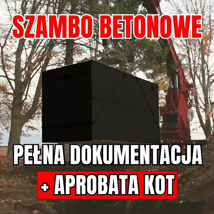 Zbiornik betonowy Szambo betonowe Zbiornik na Deszczówkę DOSTAWA