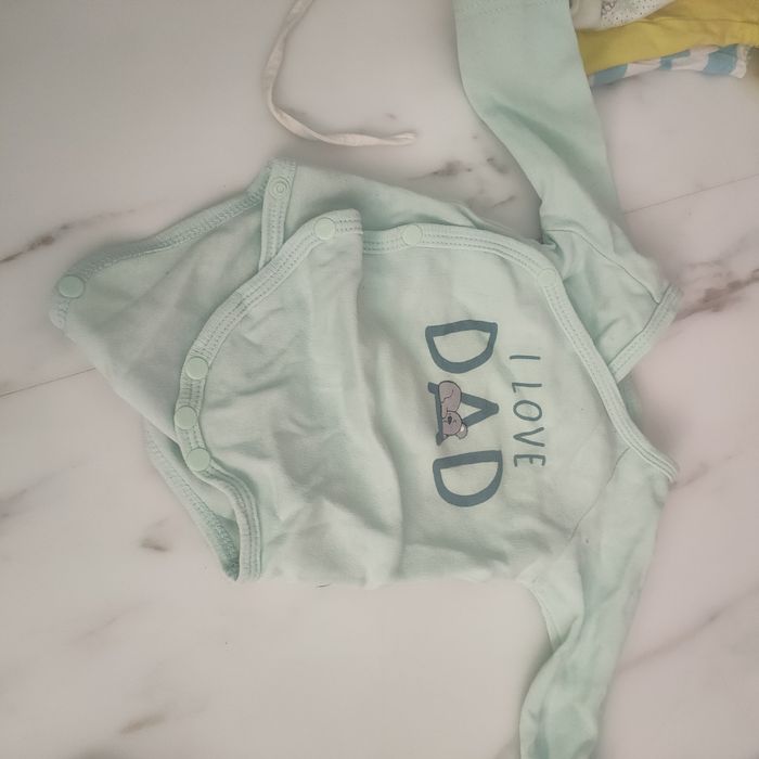 Zestaw 56 62 body półśpiochy czapka podkoszulek