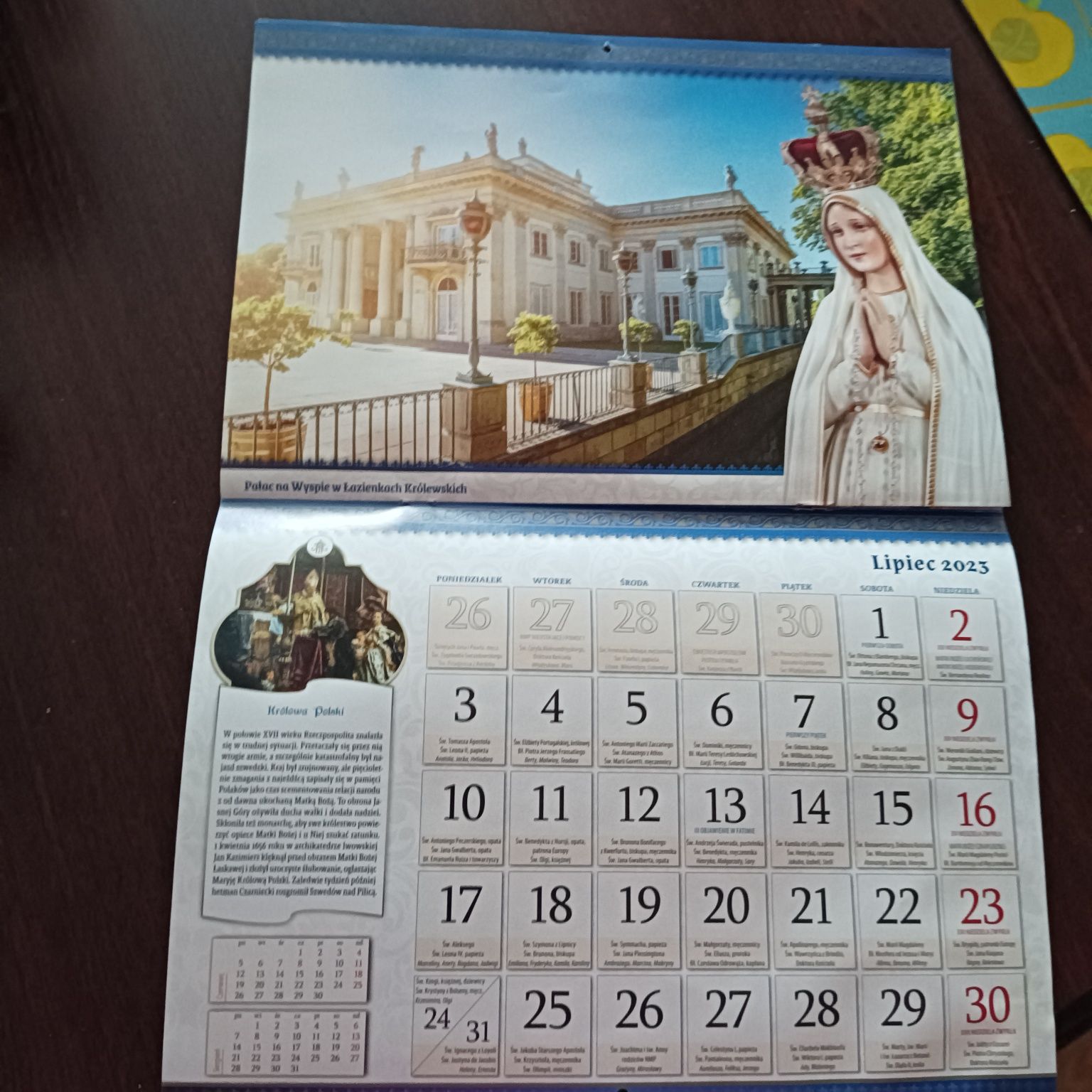 45. ,,365 dni z Maryją " stary kalendarz z 2023 roku