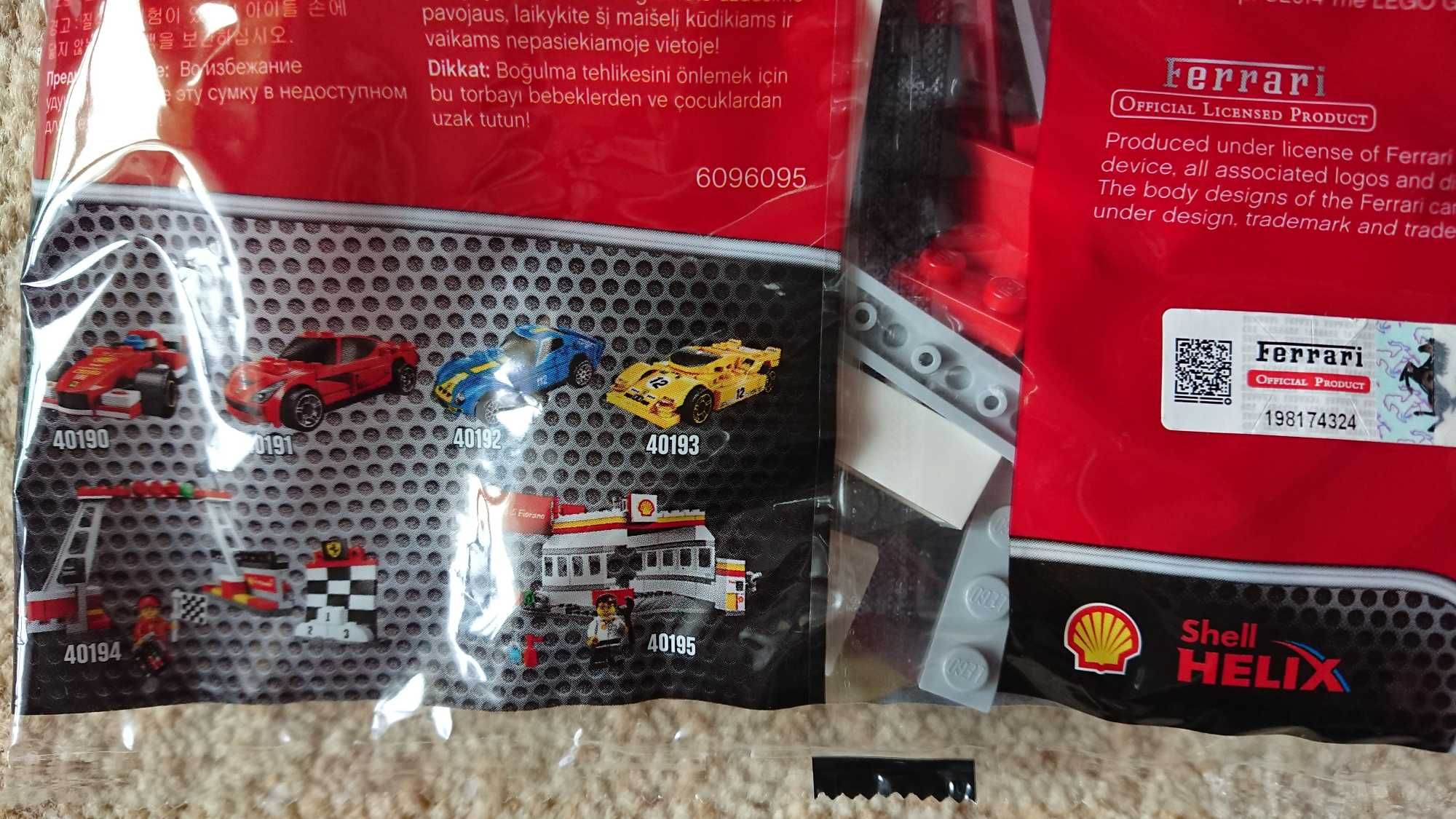 Klocki LEGO Ferrari Finish Line & Podium (40194) Shell V-Power
