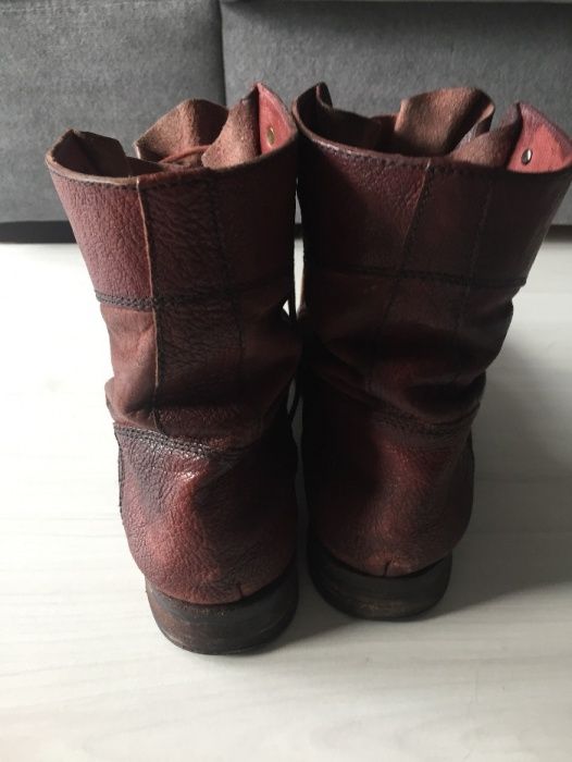 włoskie buty damskie, skórzane, firma VERO CUOIO rozmiar 37