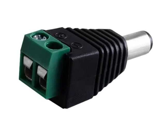Разъем питания DC 5.5×2.1, с клеммной колодкой (под винт) папа