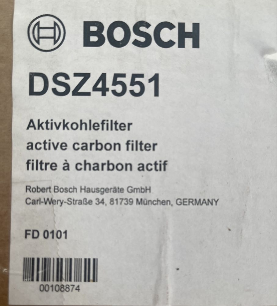 Filtr węglowy do okapu DSZ4551