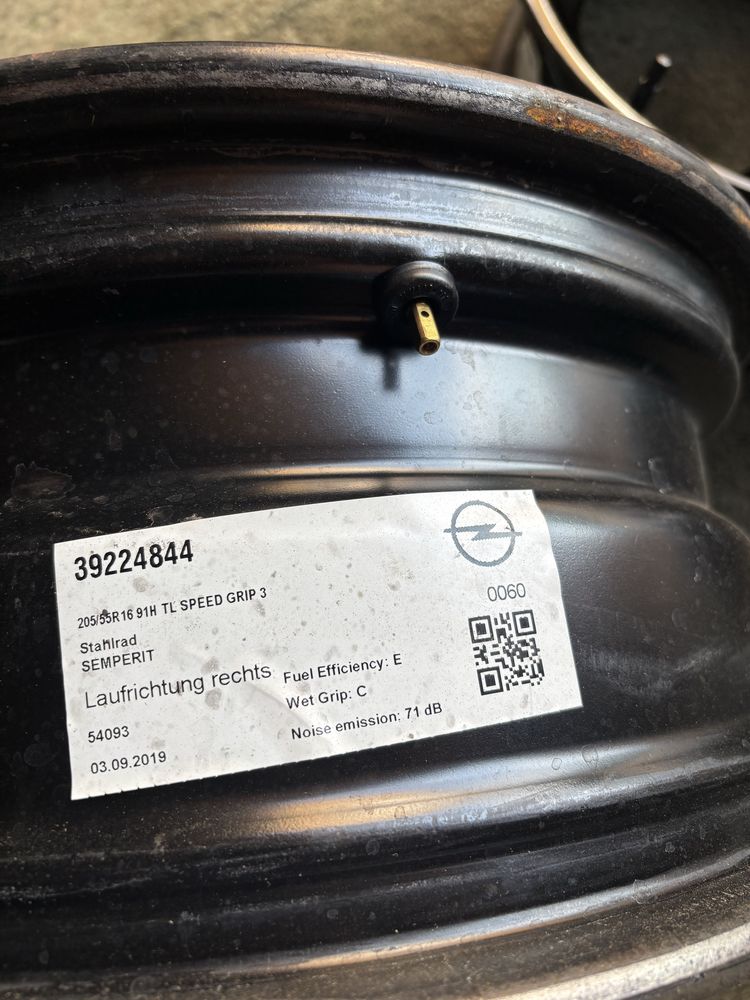 5x105 OPEL ASTRA J K MOKKA 6,5Jx16 IS41 felgi stalowe strukturalne