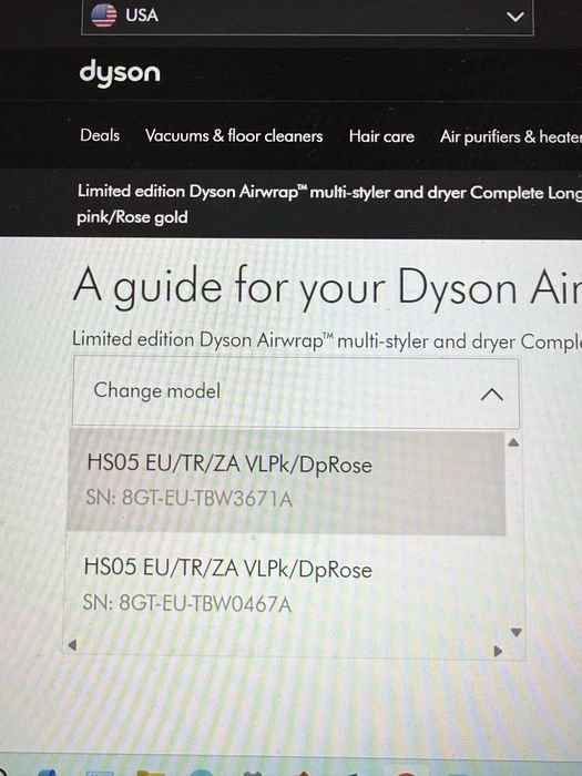 Dyson Airstrait rose