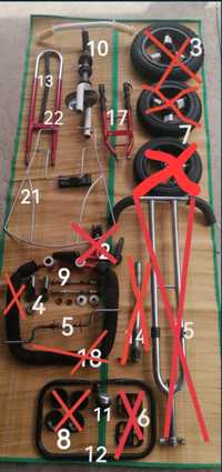 Запчастини (б/в) та деталі до дитячого триколісного велосипеда Lexus T