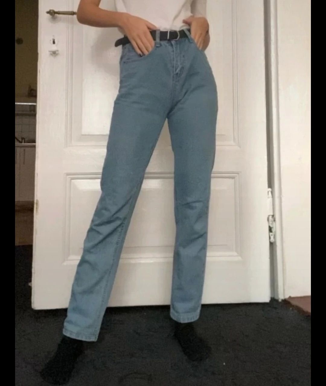 Jeansy spodnie vintage retro