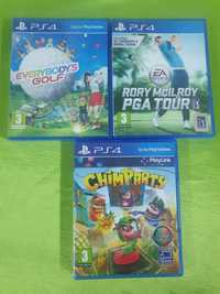 Jogos PS4 - everybody's golf. Rory McIlroy pga tour.  Chimparty