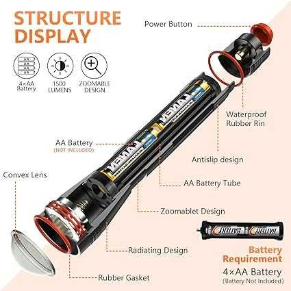 Latarka super led flash light MOWETOO LE-S3000